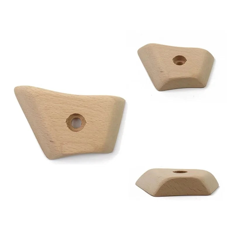 Wood Climbing Point Climbing Training Climbing Holds Rock Wall Climbing Holds Kids and Gyms Variety Screw-On Climbing Hangboard