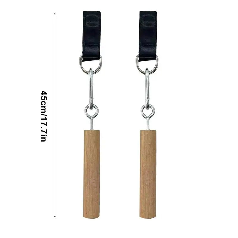 Wooden Handle Pull up Ball Grip Finger Strengthener Exerciser Arm Muscle Strength Workout Rock Climbing Bouldering Training Tool
