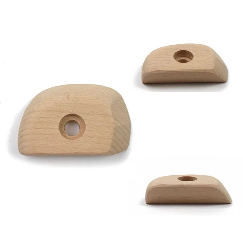 Wood Climbing Point Climbing Training Climbing Holds Rock Wall Climbing Holds Kids and Gyms Variety Screw-On Climbing Hangboard