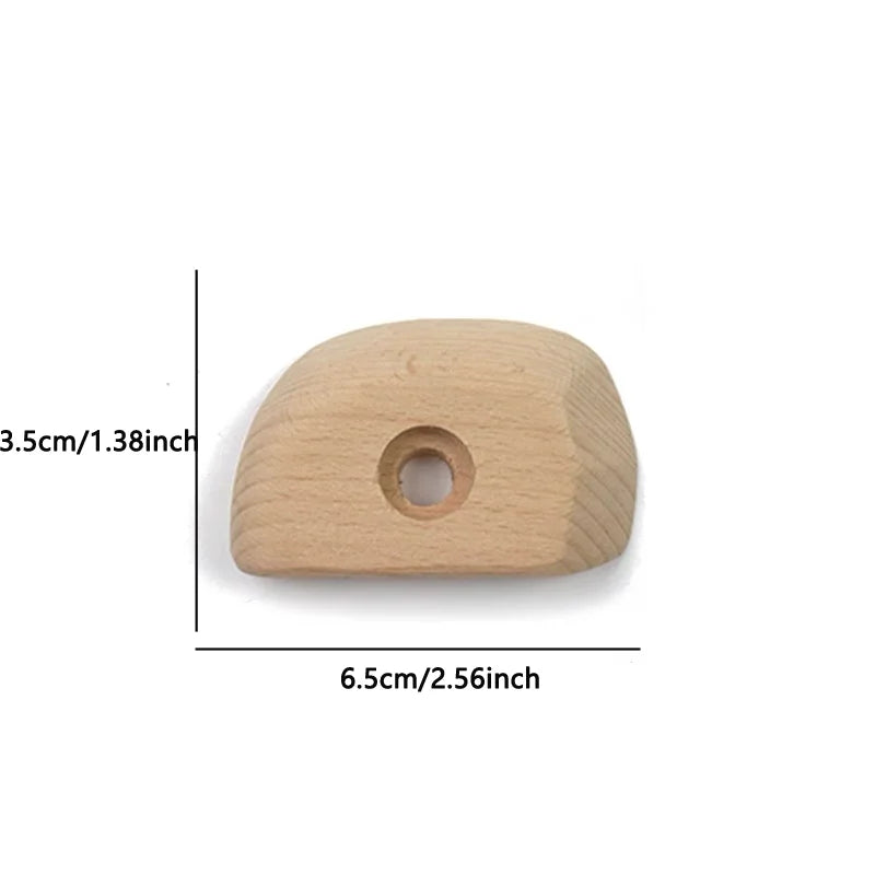 Wood Climbing Point Climbing Training Climbing Holds Rock Wall Climbing Holds Kids and Gyms Variety Screw-On Climbing Hangboard