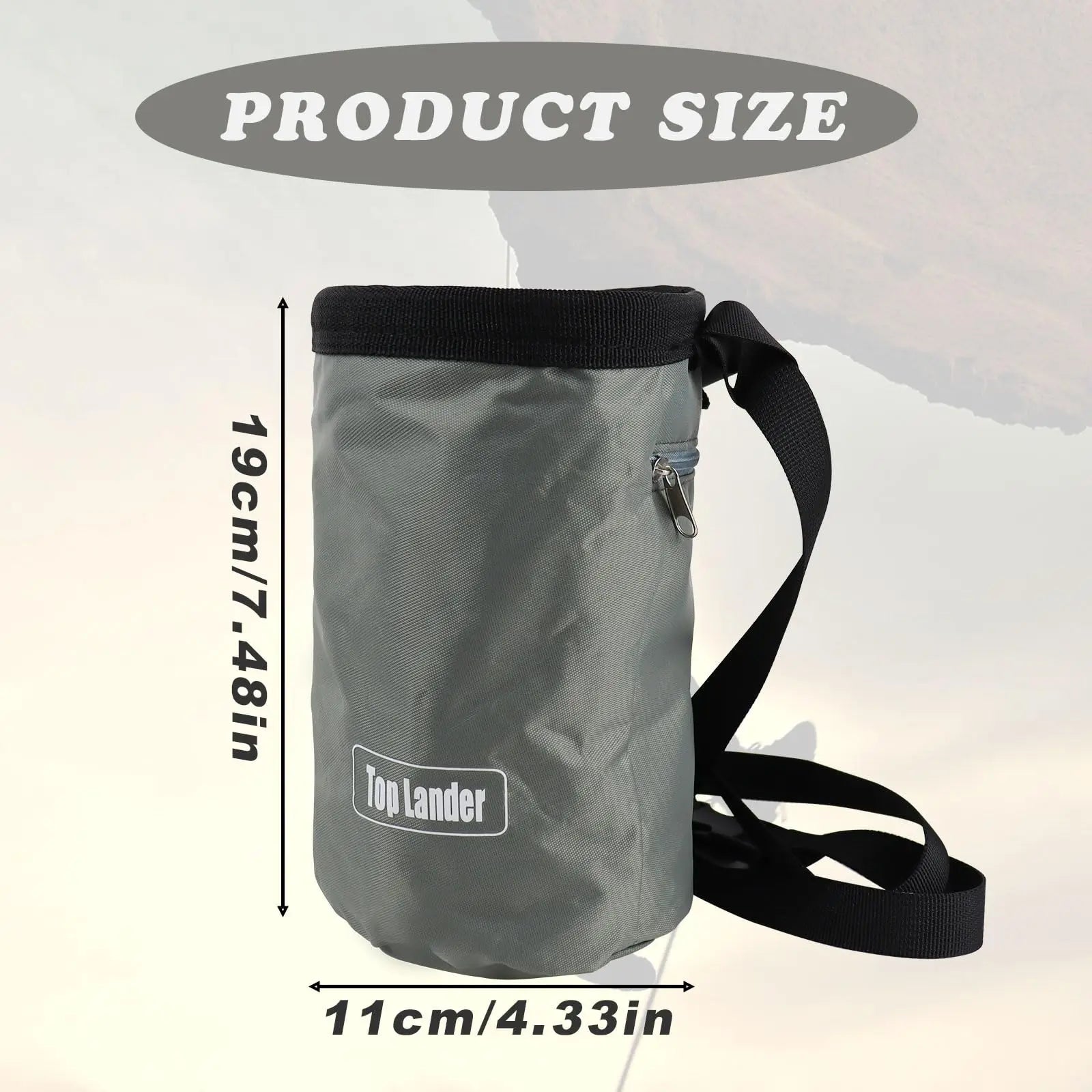 Rock Climbing Chalk Bag, Rock Climbing Bag with Adjustable Belt, Wear-Resistant Portable Chalk Bag, Used for Rock Climbing, Etc