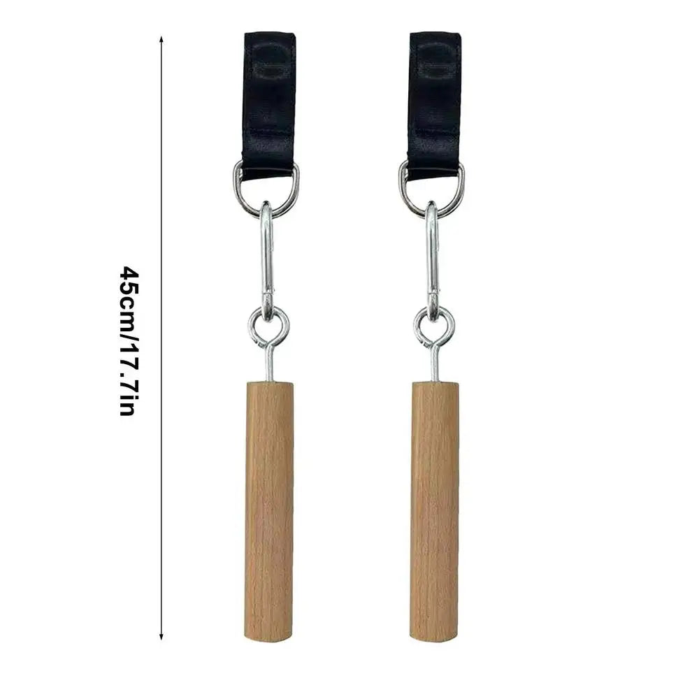 Wooden Handle Pull up Ball Grip Finger Strengthener Exerciser Arm Muscle Strength Workout Rock Climbing Bouldering Training Tool