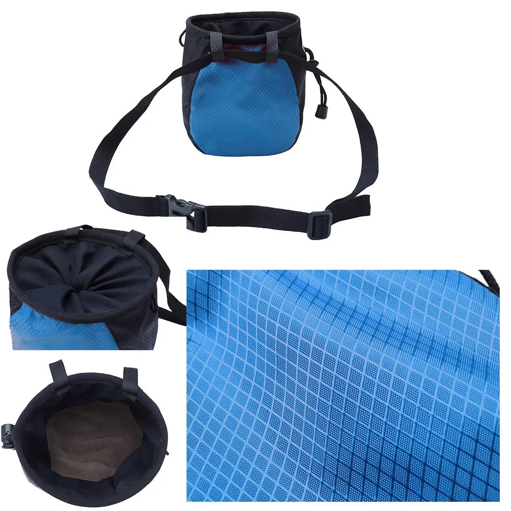 Printing Climbing Gym Magnesium Powder Storage Adjustable Waist Belt Nonslip Chalk Bag Bouldering Weightlifting Pouch