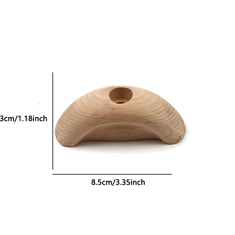 Wood Climbing Point Climbing Training Climbing Holds Rock Wall Climbing Holds Kids and Gyms Variety Screw-On Climbing Hangboard