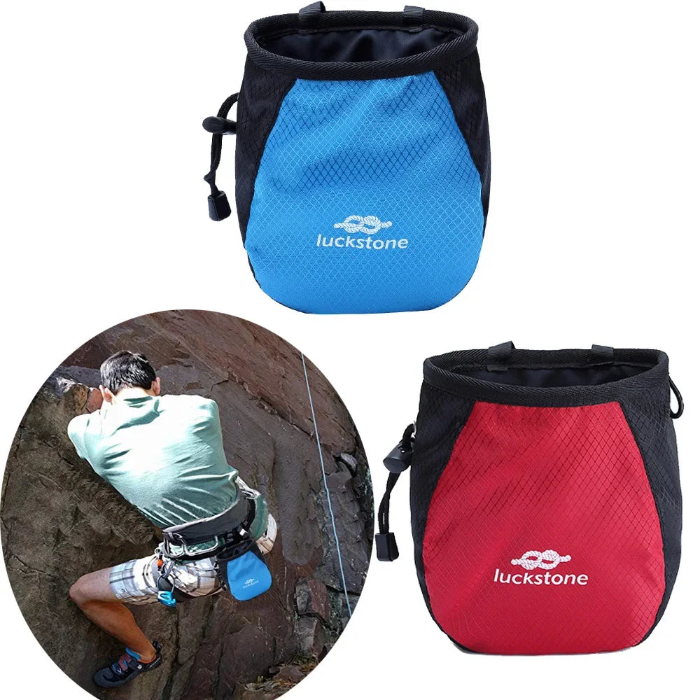 Printing Climbing Gym Magnesium Powder Storage Adjustable Waist Belt Nonslip Chalk Bag Bouldering Weightlifting Pouch